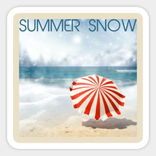 Summer snow Sticker